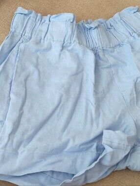 a new day Pale Blue Elastic-Waist Shorts